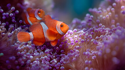 symbiotic relationship between clownfish and sea anemones