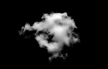 Collection of white clouds or fog for fog design. Smog. Abstract clouds. Fog on the sky. Summer. Dark gray storm. Condensation. Isolated on black background.