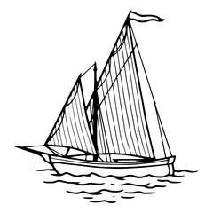 antique maritime vessel artwork