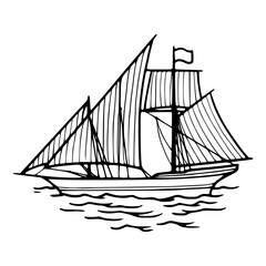 antique maritime vessel artwork