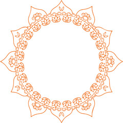 Beautiful flower art and mandala vector design