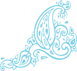 Beautiful flower art and mandala vector design