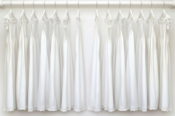 Minimalist Clothing Rack Displayed in Bright White Space with Modern Style