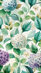 seamless pattern with flowers