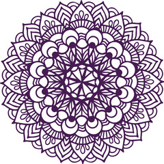 Beautiful flower art and mandala vector design