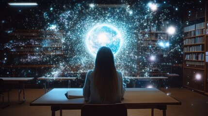 Augmented reality space exploration in education