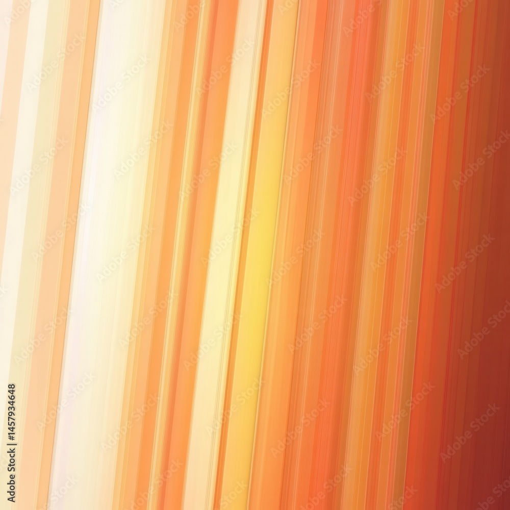 Poster abstract orange and yellow gradient background with vertical lines for modern design projects