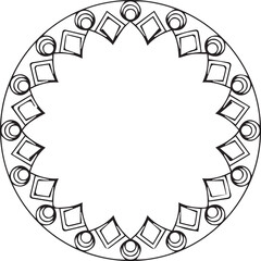 Beautiful flower art and mandala vector design