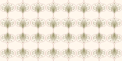 Seamless watercolour and unique floral pattern background for covers, notes, Soft backgrounds colour. Watercolour art work. Flower stalk. Pink flower.