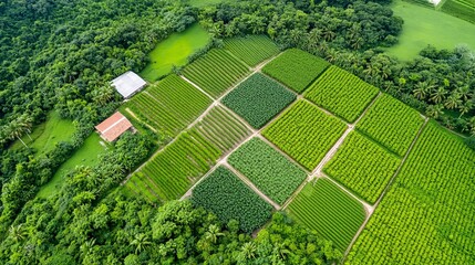 Sustainable Agriculture Practices Enhancing Biodiversity in Fields