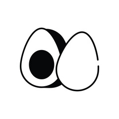 Egg vector icon stock illustration