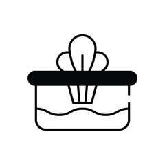 Hydroponic vector icon stock illustration 