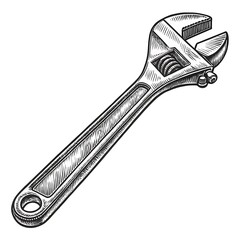 Obraz premium wrench isolated on white