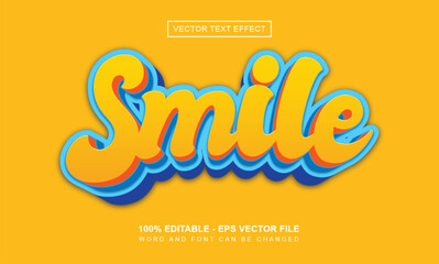 Smile text effect