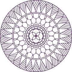 Beautiful flower art and mandala vector design