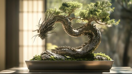 Bonsai Tree Display Decor