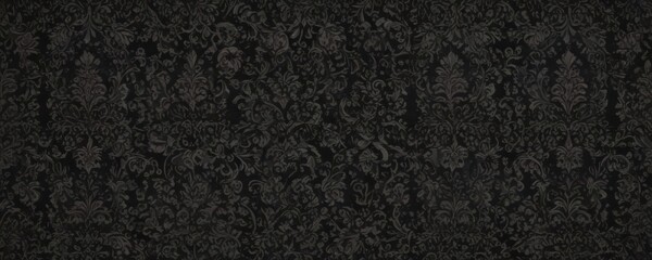 Fototapeta premium Elegant dark gothic damask, seamless wallpaper pattern with intricate details, dark, design