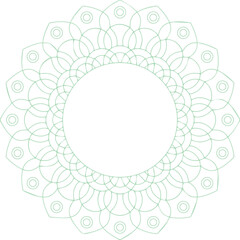 Beautiful flower art and mandala vector design
