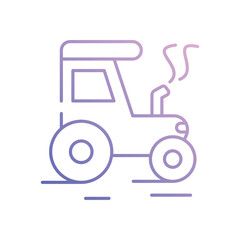 Obraz premium Tractor vector icon stock illustration 