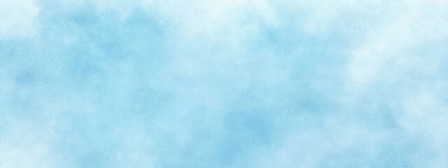 Light Blue Watercolor Texture Background with Brush Strokes and Faded White Areas