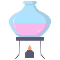 Science Equipment with Cartoon Design. Vector Illustration.