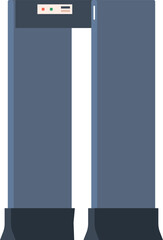 Empty airport boarding gate vector illustration