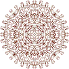 Beautiful flower art and mandala vector design