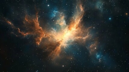 Cosmic Butterfly A Galaxy of Stars and Nebula