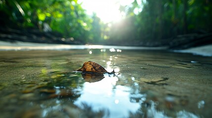 Serene River Habitat Facing Degradation and Pollution Challenges