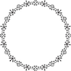 Beautiful flower art and mandala vector design