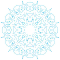 Beautiful flower art and mandala vector design