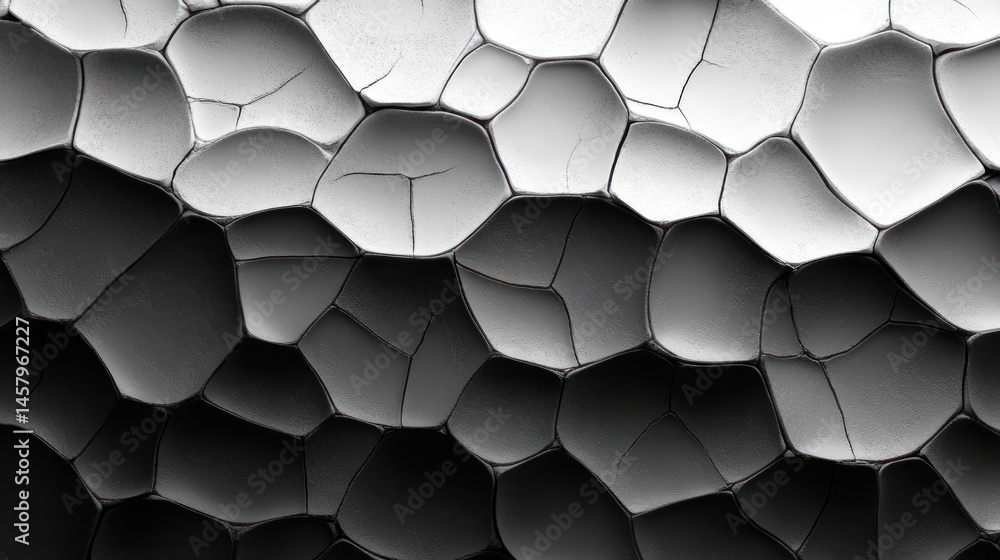 Poster monochrome abstract background with mosaic tile texture and shading effects