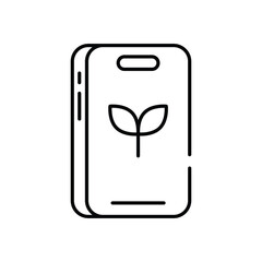 Agriculture App vector icon stock illustration