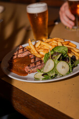 Chargrilled Steak And Fries