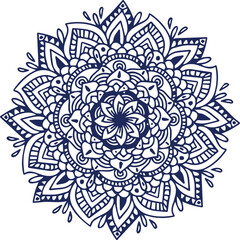 Beautiful flower art and mandala vector design