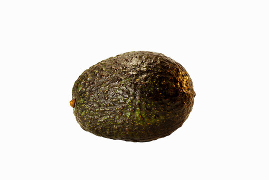 Whole Ripe Avocado on transparent Background
