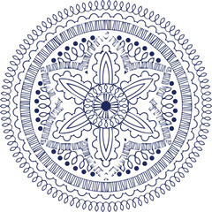 Beautiful flower art and mandala vector design