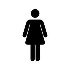 Female Restroom Icon &ndash; Women's Toilet Sign for Public Facilities