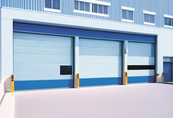 Industrial Garage sectional doors are automatic