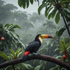 Fototapeta premium toucan on a tree