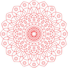 Beautiful flower art and mandala vector design