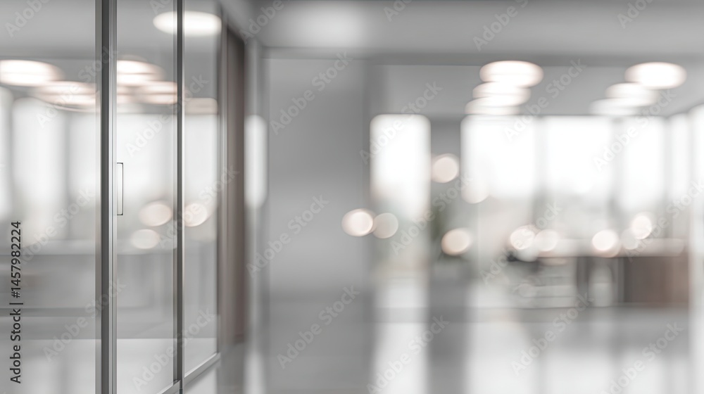 Aufkleber dynamic office environment modern workspace blurred background professional setting contemporary vie