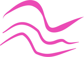 Abstract thick-line drawing resembling a dynamic form, in white  background.