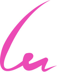 Abstract thick-line drawing resembling a dynamic form, a white background.