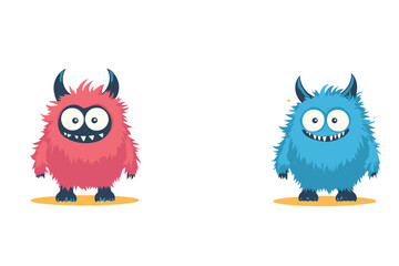 Fototapeta premium two owls on white