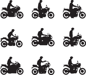 Obraz premium Motorbike SVG – Bold Motorcycle Silhouette for T-Shirts & DecalsBiker Clipart – Ride or Die Graphic for Cricut & DIY CraftsVintage Motorcycle SVG – Classic Cruiser Design for Apparel & PrintsRac