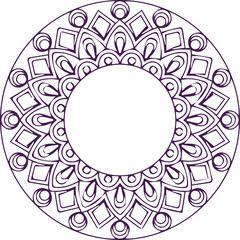 Beautiful flower art and mandala vector design