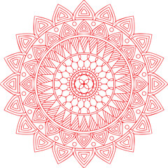 Beautiful flower art and mandala vector design
