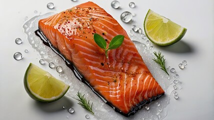 fresh salmon fillet