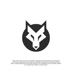 Fototapeta premium Geometric Wolf Head Illustration: Striking Abstract Design for Modern Branding, Ideal for Tech Companies, Sports Teams, or Gaming Logos Seeking a Bold and Minimalist Aesthetic
